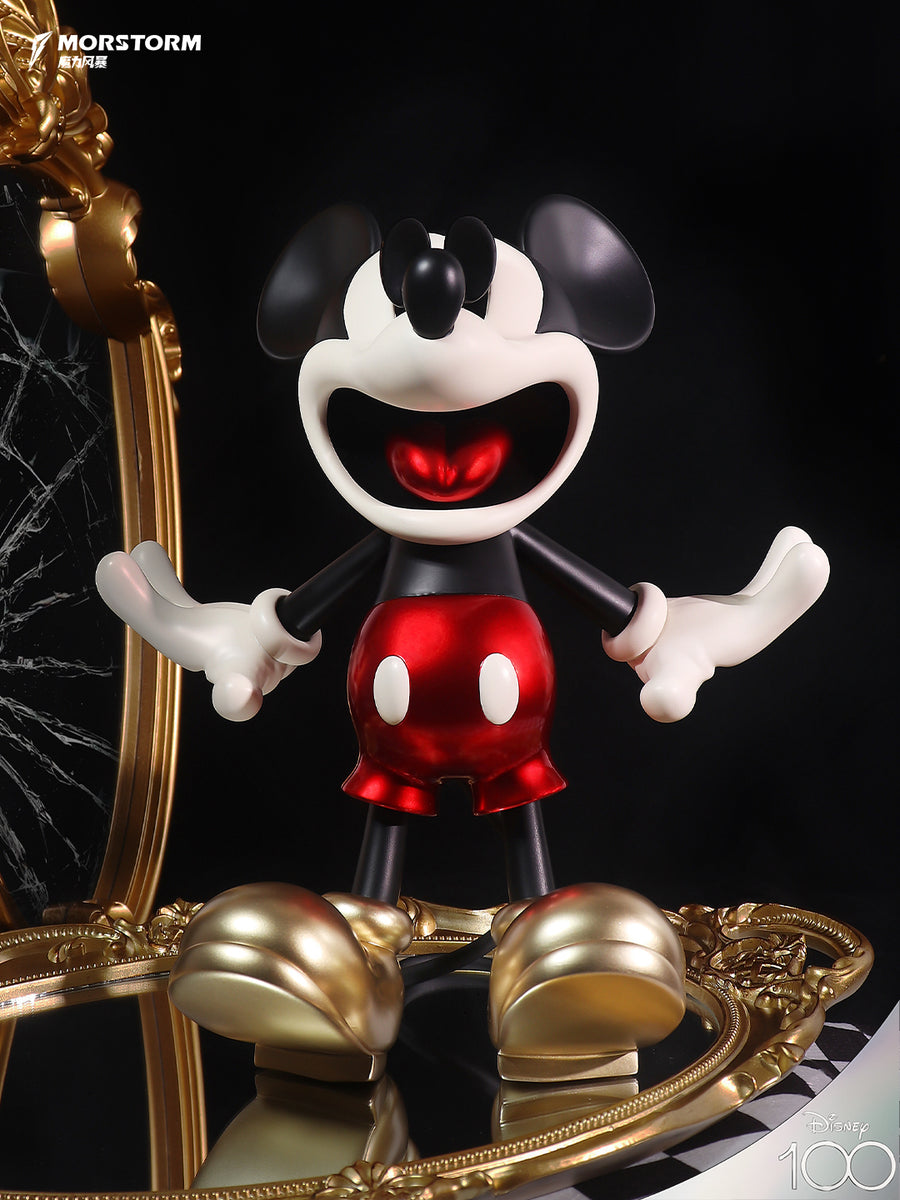 Morstorm Disney Mickey and Friends Disney 100th Anniversary Art Statue  Series Classic Scared Eyes Popping Out Mickey Mouse 11