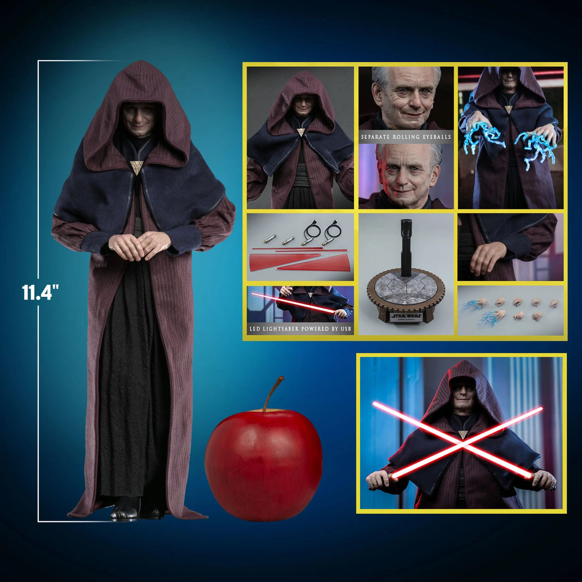 Star Wars - Darth Sidious The Clone Wars 1:6 - Figure