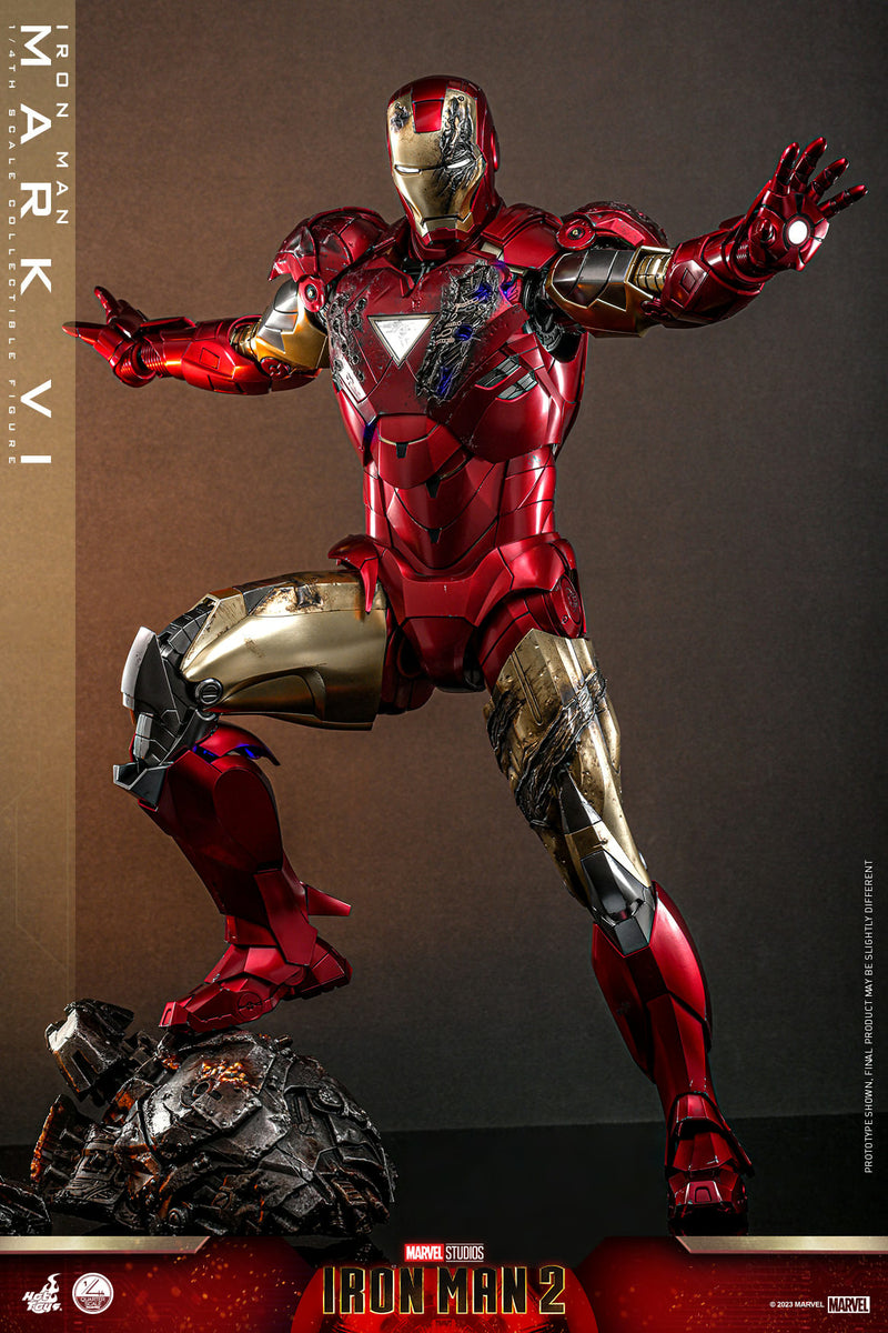 Hot Toys Marvel Comics Iron Man 2 Iron Man Mark VI 1/4 Quarter