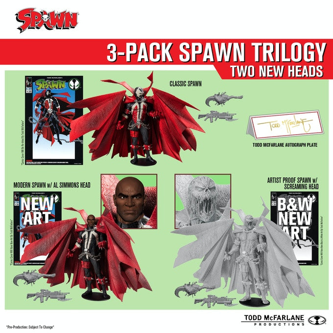 McFarlane Toys Spawn Kickstarter Remastered 2020 3-Pack Trilogy