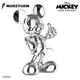 Morstorm Disney Mickey and Friends Disney Art Statue Series Mickey Mouse Thumb Up (Silver Chrome) 11" Polystone Statue