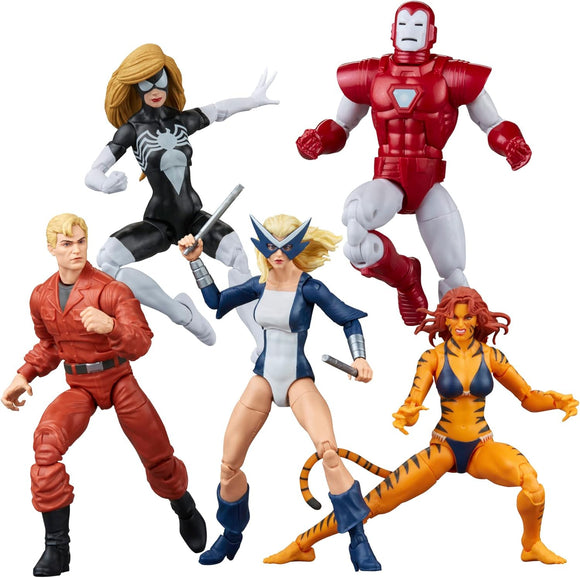 Hasbro Marvel Legends Series The West Coast Avengers Collection, 5 Comics-Inspired Collectible 6-Inch Action Figures Exclusive