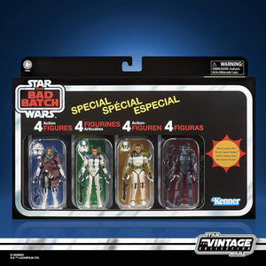 Hasbro Star Wars The Vintage Collection The Bad Batch Special 4-Pack, 3.75-inch-Scale Action Figures Exclusive