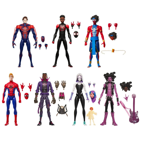 Hasbro Marvel Legends Spider-Man Across The Spider-Verse Wave 2 6-Inch Action Figures Set