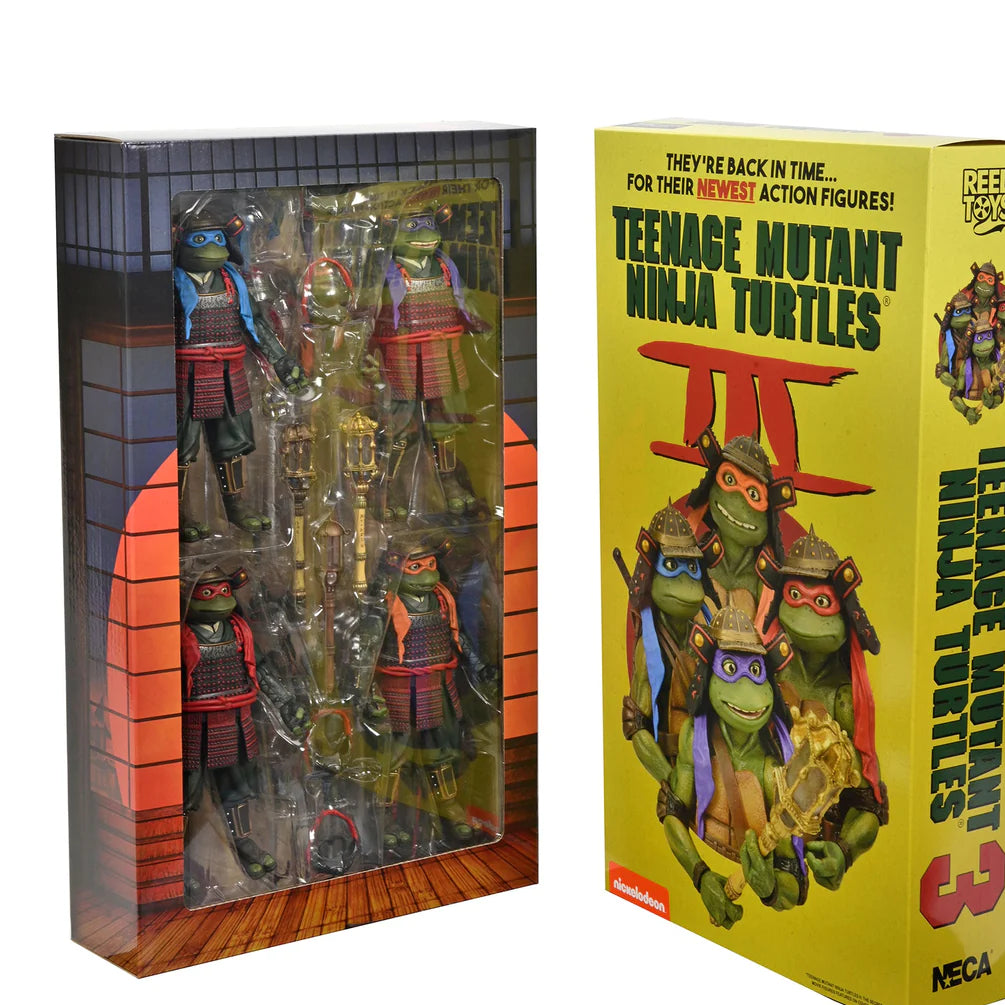 SDCC2023 限定 NECA ネカ TMNT3 けばけばしく サムライ タートルズ 4PK