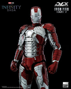 Threezero Marvel Avengers Infinity Saga Iron Man 2 Mark V DLX 1/12 Scale Die-Cast Action Figure