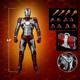 Threezero Marvel Avengers Infinity Saga Iron Man 2 Mark V DLX 1/12 Scale Die-Cast Action Figure