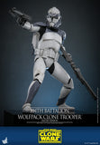 Hot Toys Star Wars: The Clone Wars 104th Battalion Wolfpack Clone Trooper (Deluxe Version) 1/6 Scale 12" Collectible Figure