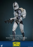 Hot Toys Star Wars: The Clone Wars 104th Battalion Wolfpack Clone Trooper (Deluxe Version) 1/6 Scale 12" Collectible Figure