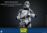 Hot Toys Star Wars: The Clone Wars 104th Battalion Wolfpack Clone Trooper (Deluxe Version) 1/6 Scale 12" Collectible Figure