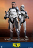 Hot Toys Star Wars: The Clone Wars Clone Commander Wolffe 1/6 Scale 12" Collectible Figure