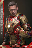 Hot Toys Marvel Comics Iron Man 3 Iron Man Mark XLII (2.0) Deluxe Diecast 1/6 Scale 12" Collectible Figure