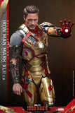 Hot Toys Marvel Comics Iron Man 3 Iron Man Mark XLII (2.0) Deluxe Diecast 1/6 Scale 12" Collectible Figure