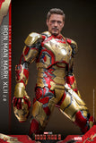 Hot Toys Marvel Comics Iron Man 3 Iron Man Mark XLII (2.0) Deluxe Diecast 1/6 Scale 12" Collectible Figure