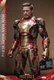 Hot Toys Marvel Comics Iron Man 3 Iron Man Mark XLII (2.0) Deluxe Diecast 1/6 Scale 12" Collectible Figure