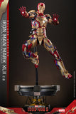 Hot Toys Marvel Comics Iron Man 3 Iron Man Mark XLII (2.0) Deluxe Diecast 1/6 Scale 12" Collectible Figure