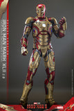 Hot Toys Marvel Comics Iron Man 3 Iron Man Mark XLII (2.0) Deluxe Diecast 1/6 Scale 12" Collectible Figure