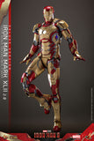 Hot Toys Marvel Comics Iron Man 3 Iron Man Mark XLII (2.0) Deluxe Diecast 1/6 Scale 12" Collectible Figure