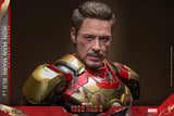 Hot Toys Marvel Comics Iron Man 3 Iron Man Mark XLII (2.0) Deluxe Diecast 1/6 Scale 12" Collectible Figure