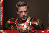 Hot Toys Marvel Comics Iron Man 3 Iron Man Mark XLII (2.0) Deluxe Diecast 1/6 Scale 12" Collectible Figure