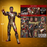 Hot Toys Marvel Comics Iron Man 3 Iron Man Mark XLII (2.0) Deluxe Diecast 1/6 Scale 12" Collectible Figure