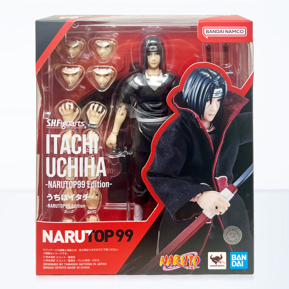 Bandai S.H.Figuarts Naruto Shippuden Itachi Uchiha (NARUTOP99 Edition) Action Figure