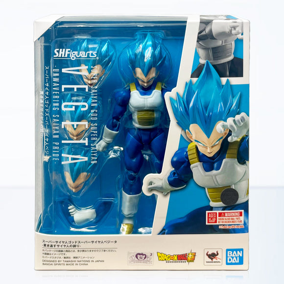 Bandai S.H.Figuarts Dragon Ball Super Super Saiyan God Super Saiyan Vegeta (Unwavering Saiyan Pride) Action Figure