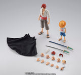 Bandai S.H.Figuarts One Piece Shanks and Monkey D. Luffy (Childhood) Action Figure Set