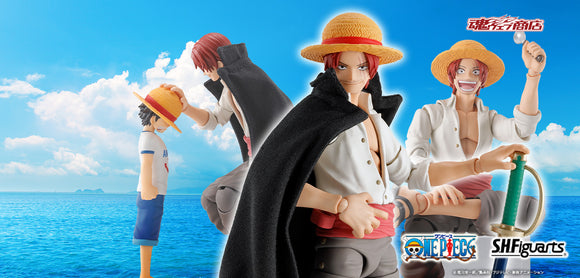 Bandai S.H.Figuarts One Piece Shanks and Monkey D. Luffy (Childhood) Action Figure Set