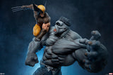 Sideshow Marvel Comics X-Men Grey Hulk vs Wolverine Maquette Statue