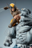 Sideshow Marvel Comics X-Men Grey Hulk vs Wolverine Maquette Statue