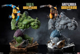 Sideshow Marvel Comics X-Men Grey Hulk vs Wolverine Maquette Statue