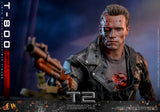 Hot Toys Terminator 2 : Judgement Day DX46 T-800 (Battle Damaged Version 2.0) 1/6 Scale 12" Collectible Figure