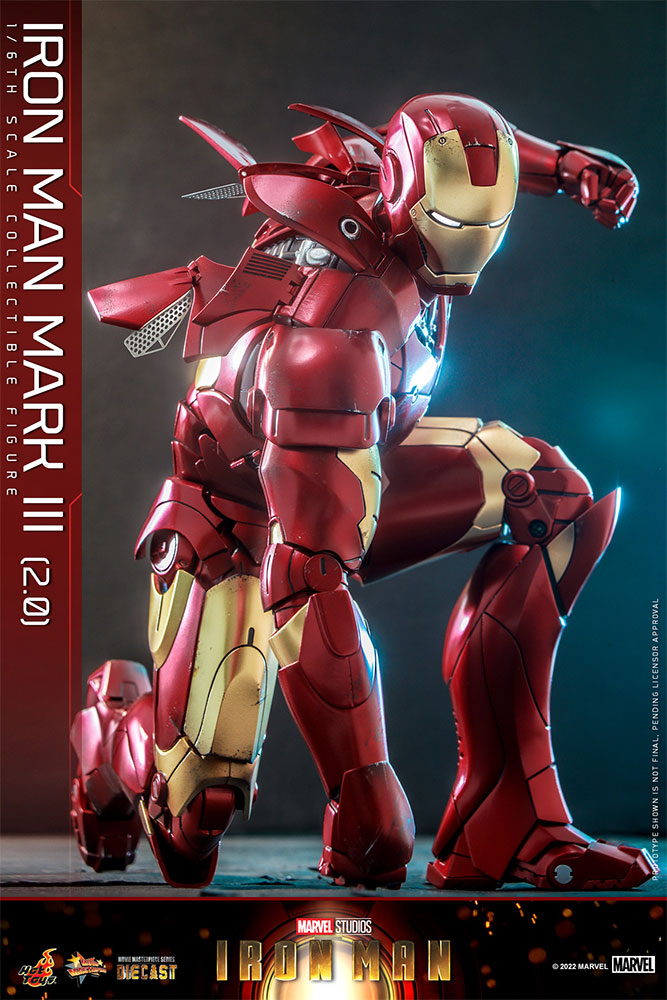 Hot Toys Marvel Comics Iron Man (2008) Iron Man Mark III (2.0