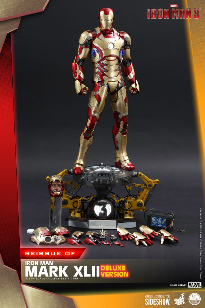 Hot Toys Marvel Iron Man 3 Iron Man Mark XLII 1/4 Quarter Scale