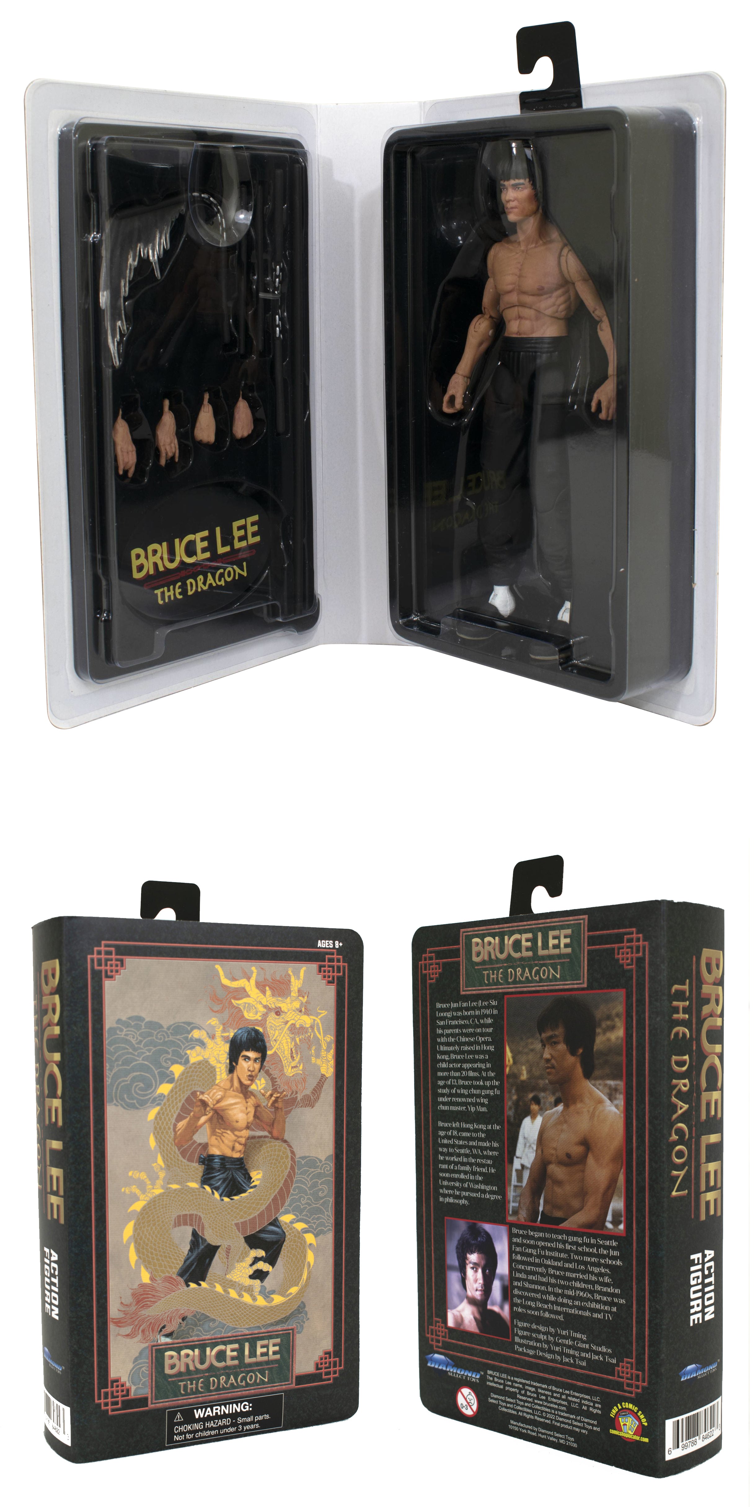 Diamond Select Toys Bruce Lee VHS SDCC 2022 Exclusive Figure