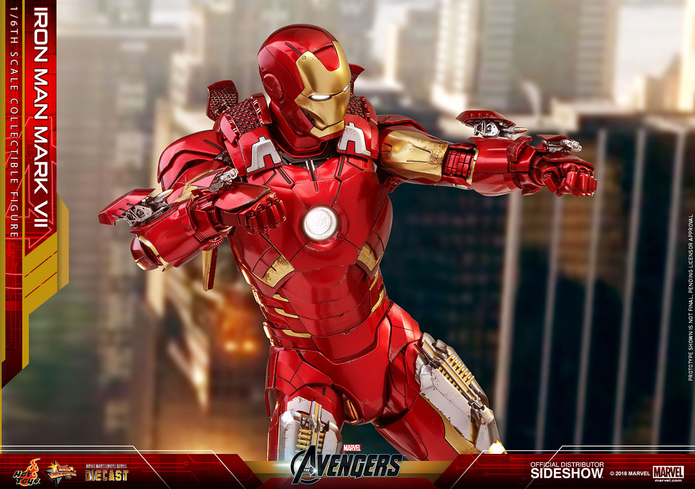 Hot Toys Marvel The Avengers Iron Man Mark VII Diecast 1/6 Scale