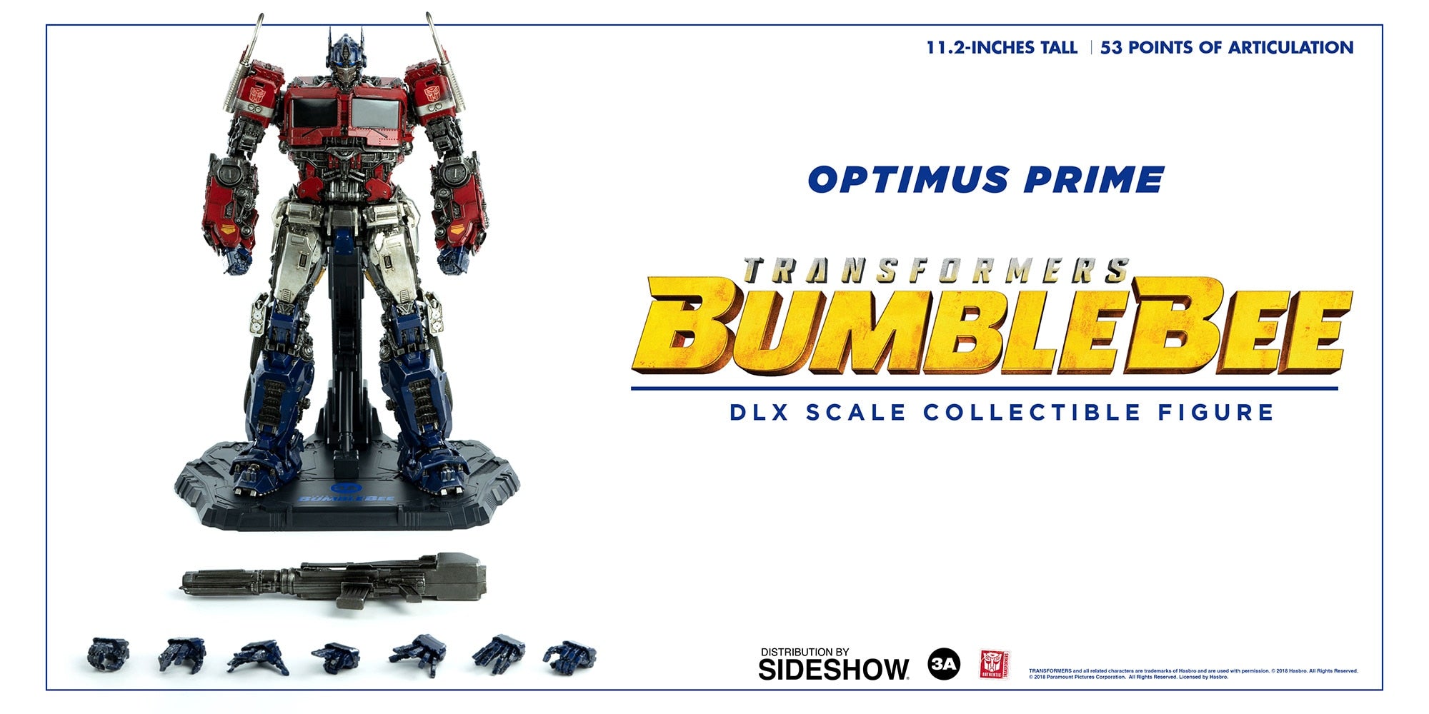 ThreeA Toys Transformers Bumblebee Movie Optimus Prime DLX Scale