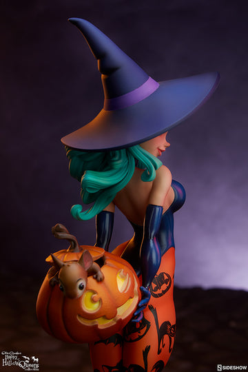 Pumpkin Witch Icons - longline sports bra – Chris Sanders Art