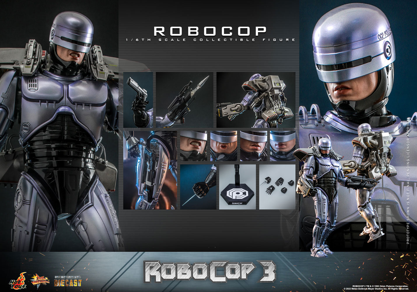 Hot Toys Robocop 3 Robocop Diecast 1/6 Scale 12