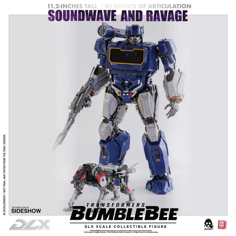 Threezero Bumblebee DLX Scale Collectible Series Soundwave and