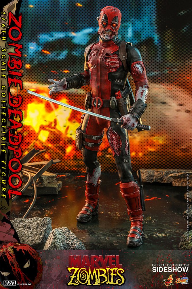 Sideshow Deadpool Exclusive with purchases Zombie Head 1/6